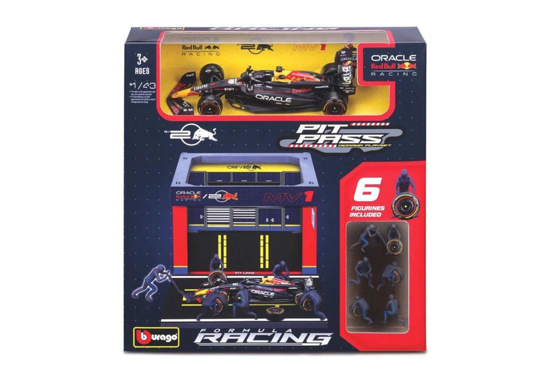 Diorama garage pit-stop Red Bull RB20