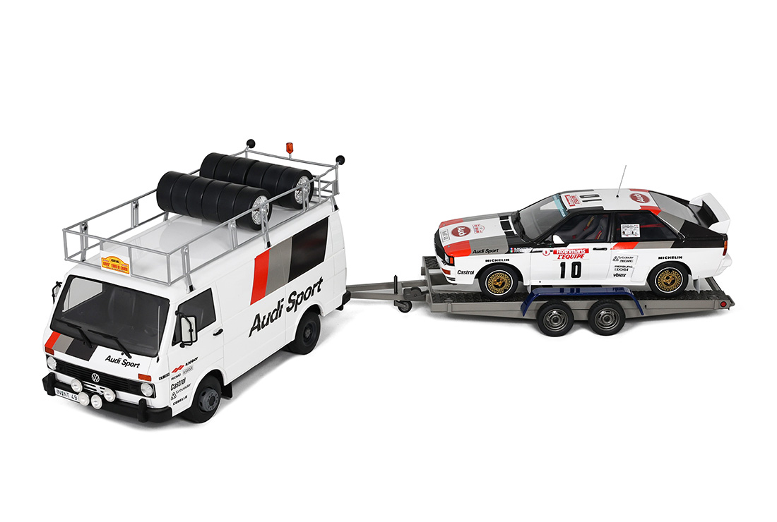 Coffret Pack rallyCoffret Pack rallye Volkswagen LT35 / Audi Quattro A2e Renault 20 / Renault 5 Turbo